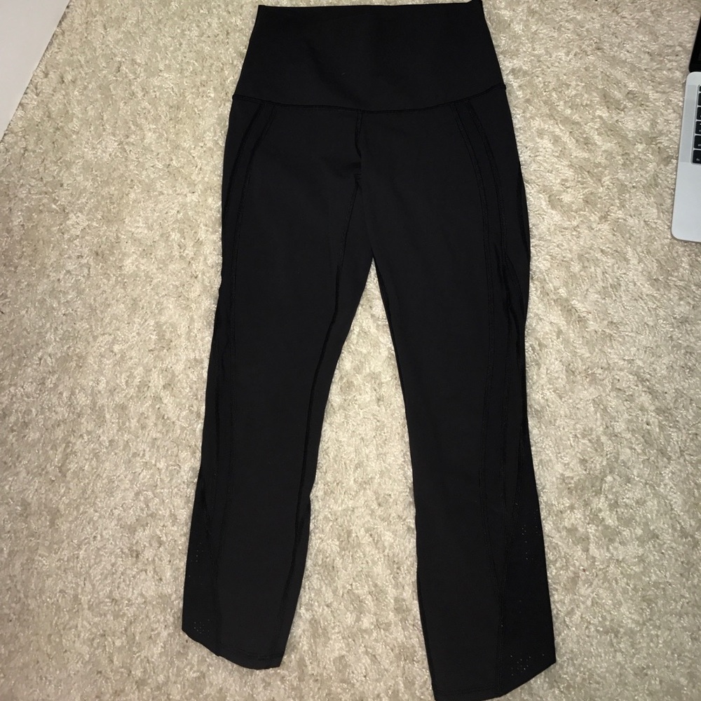black running lululemon leggings